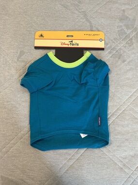 Disney Teal Pet Tee with Lime Trim